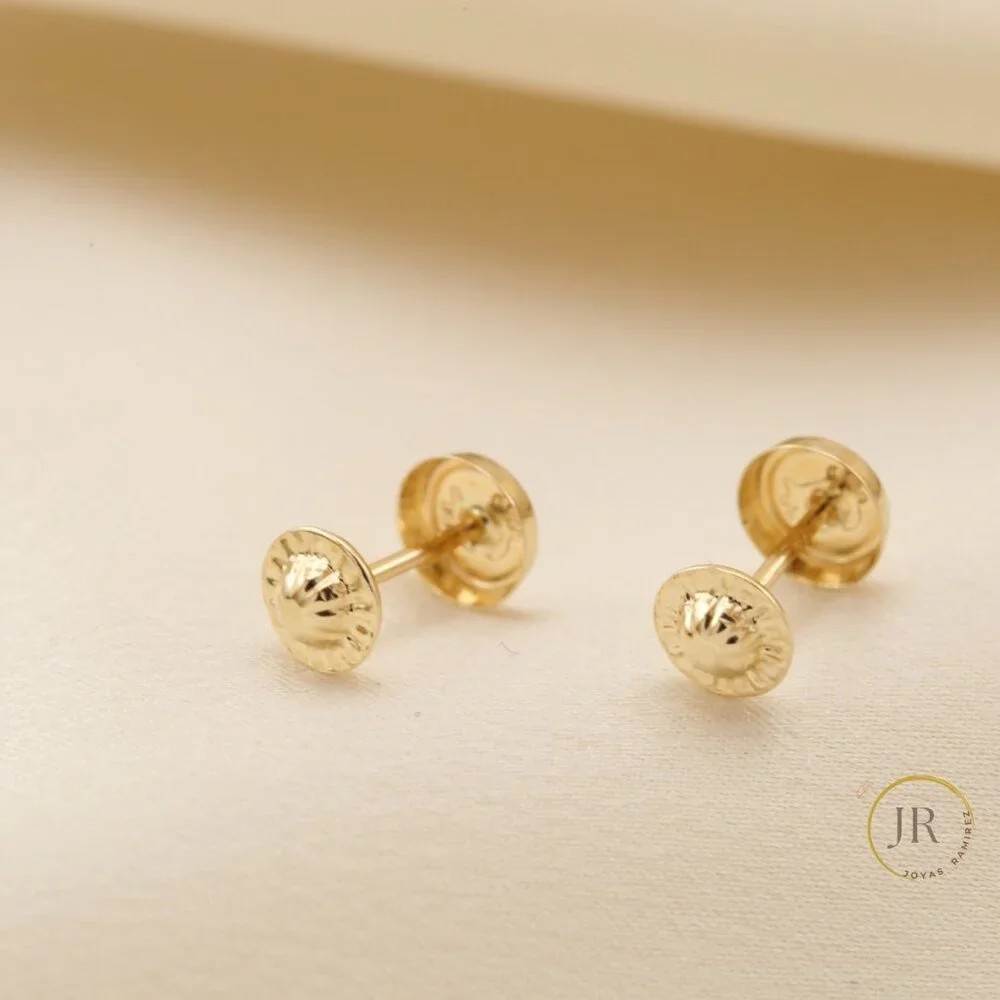 14K Solid Gold Bitcoin Logo Stud Earrings Crypto Luxury Fine Jewelry - Picture 5 of 7
